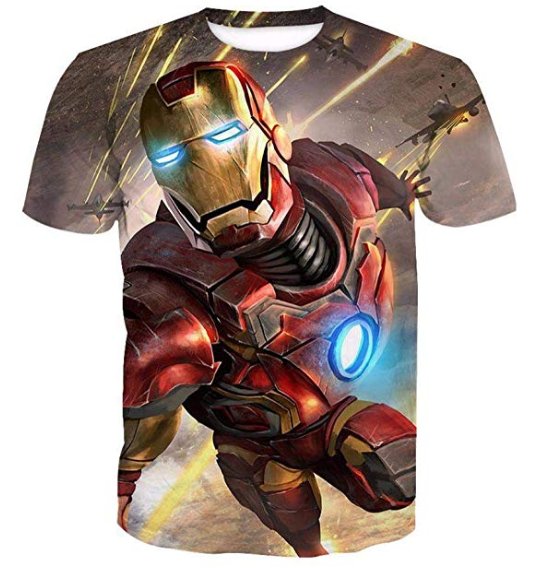 IRON MAN PRINT 3D TSHIRT