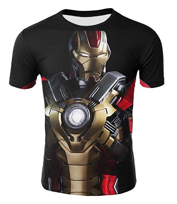 IRON MAN PRINT 3D TSHIRT SIZES S-5XL