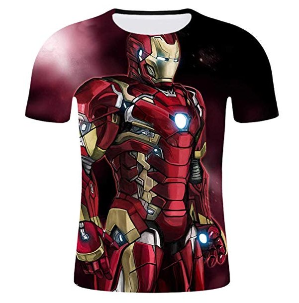 IRON MAN PRINT 3D TSHIRT SIZES S-5XL