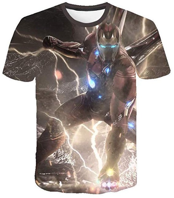 IRON MAN PRINT 3D TSHIRT SIZES S-5XL