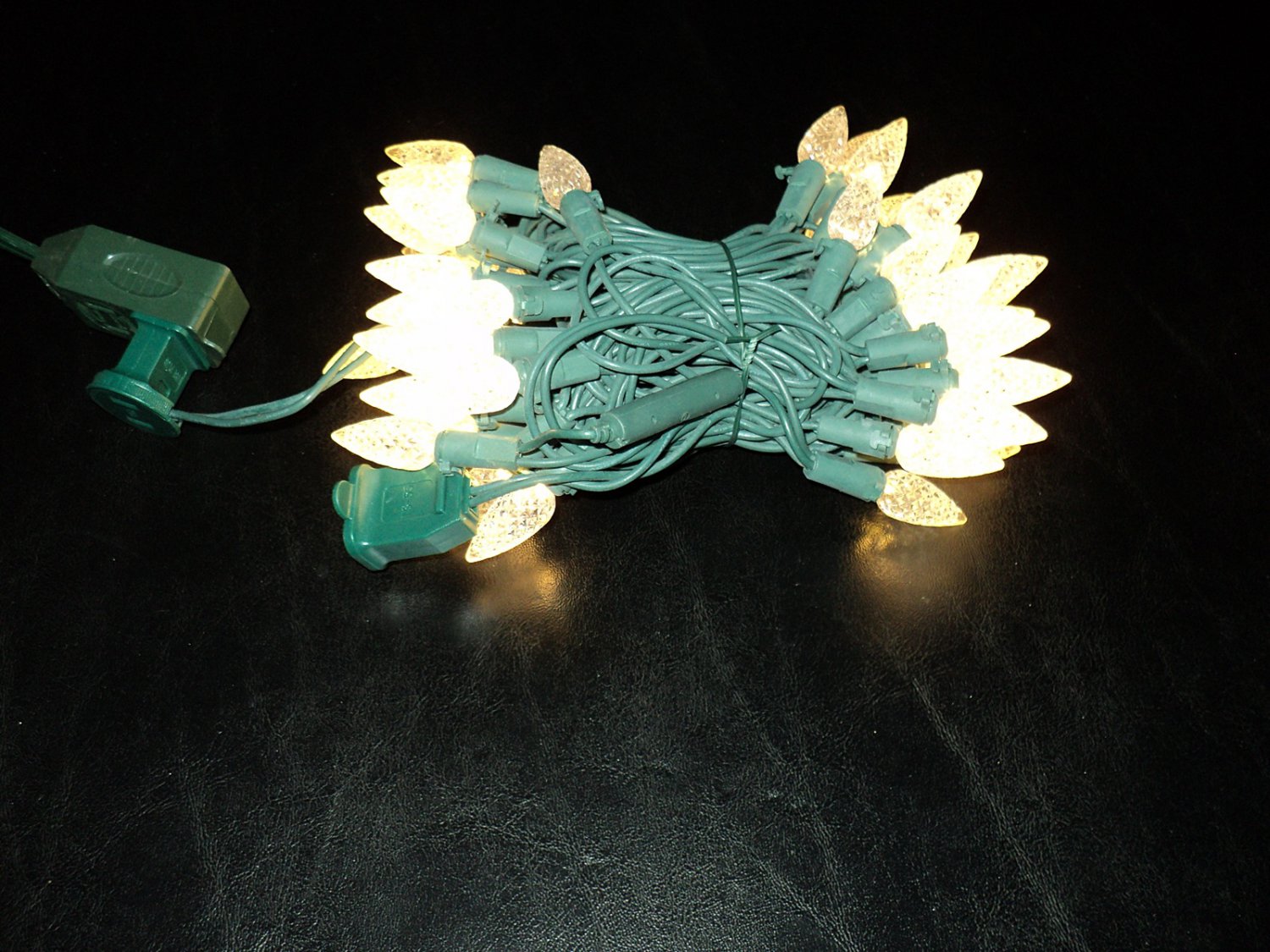 C6 LED Warm White Christmas Lights 60 Count