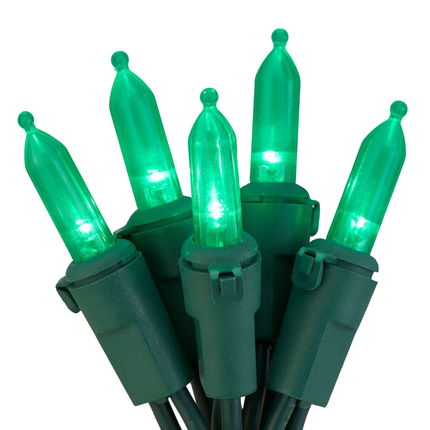 M5 LED Green Mini Lights 100 Count