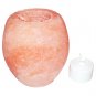Natural Himalayan Pink Rock Salt Crystal Tea Light Candle Holder 2 -3  lbs with LED Tea Light Candle