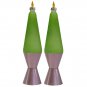 Lava Lamp Brand Lava Outdoor Set of 2 8oz Green Citronella Candle Lights
