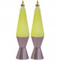 Lava Lite Lamp Brand Lava Outdoor Set of 2 8oz Yellow Citronella Candle Lights