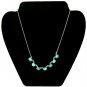Turquoise Gemstone Oval Bezel Sterling Silver Necklace
