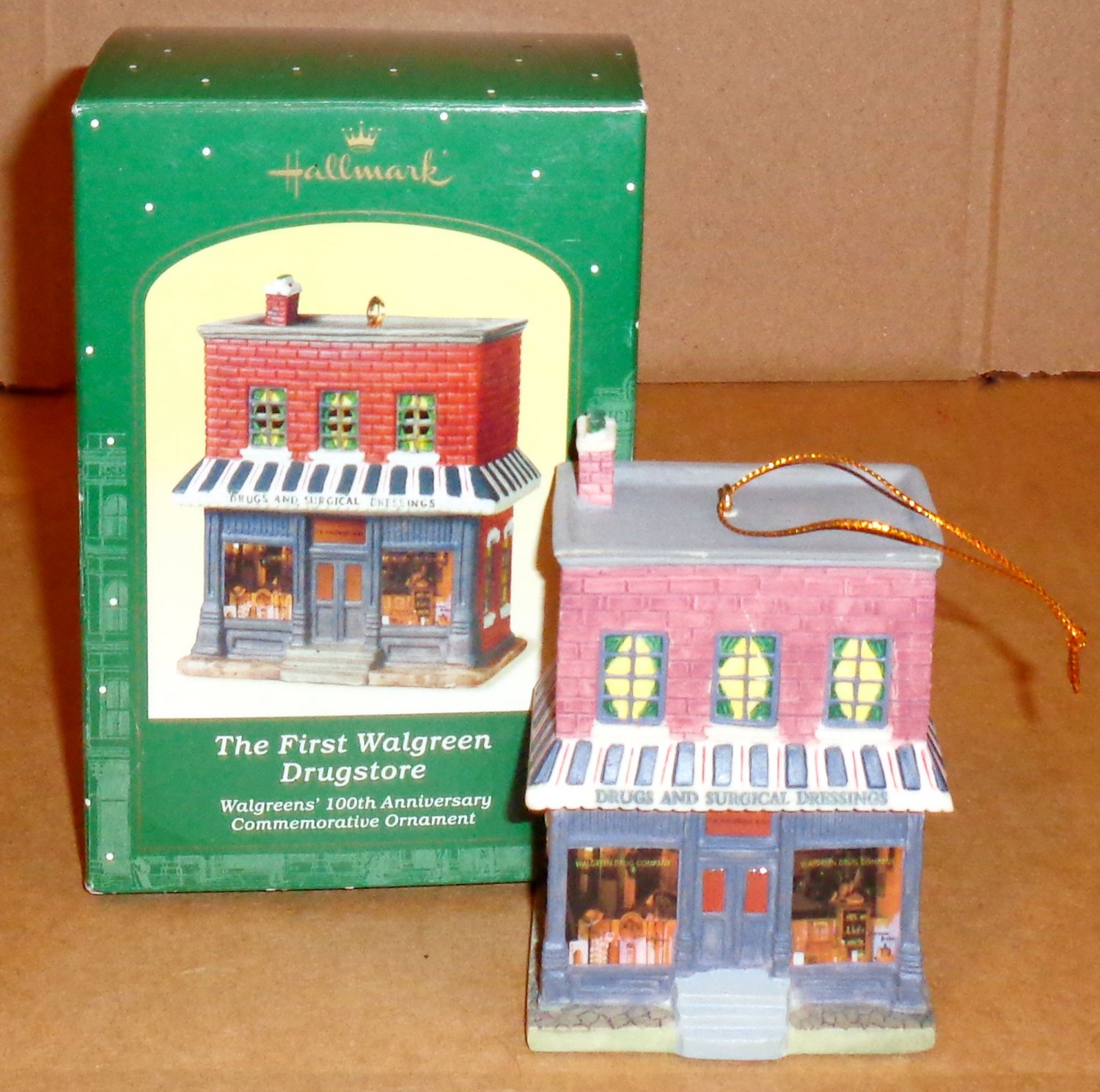 The First Walgreen Drugstore 100th Anniversary Christmas 2001 Hallmark