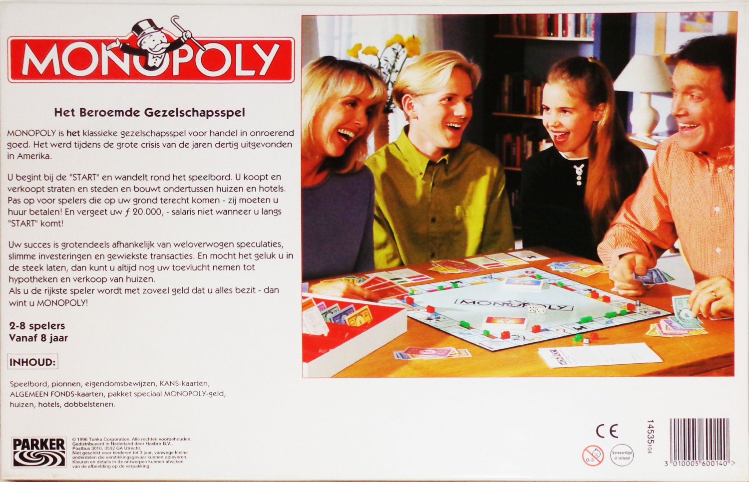 Dutch Monopoly Board Game Netherlands 1996