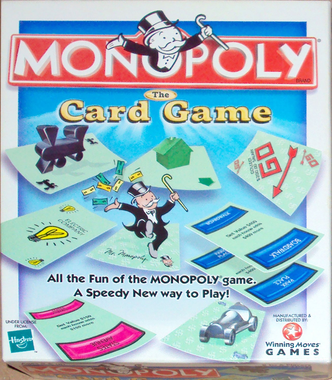 Hasbro Winning Moves Monopoly The Card Game 2000