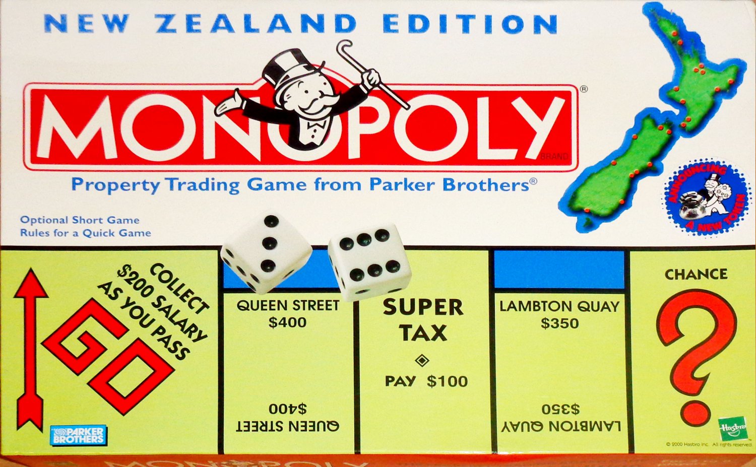 New Zealand Edition Monopoly Board Game 2000