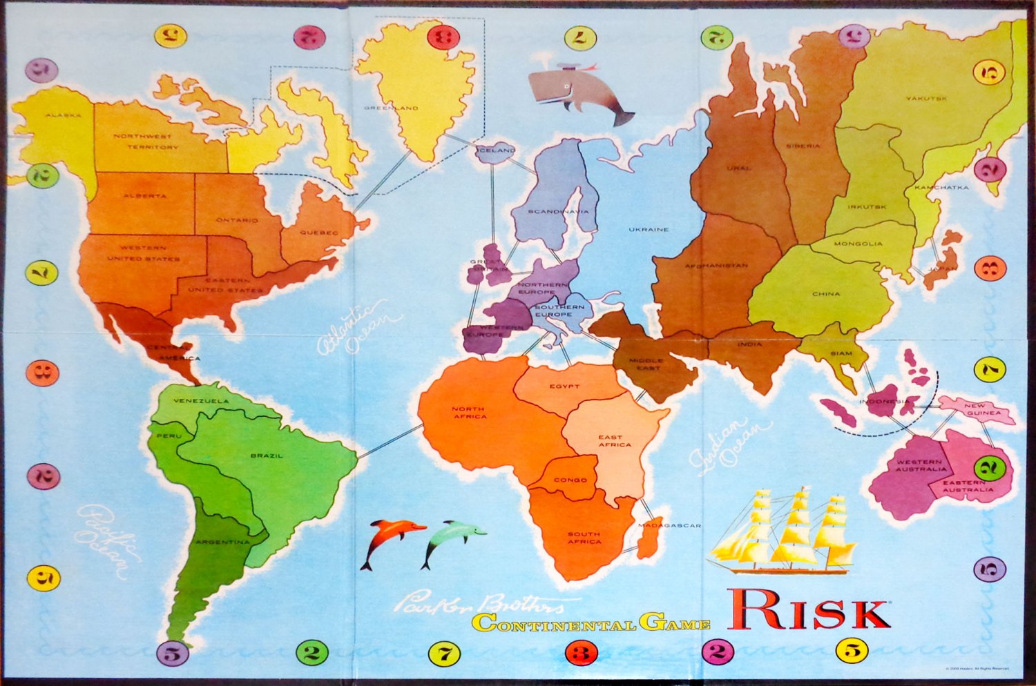 Parker Brothers Nostalgia Game Series Risk Continental Game Wooden Box 2003