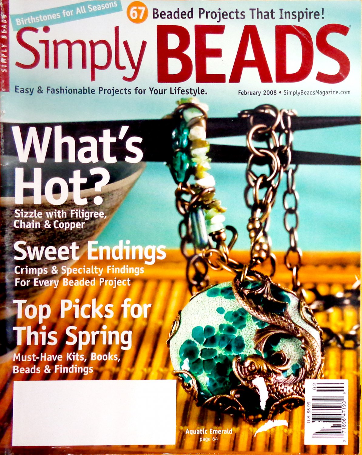 Simply Beads Magazine February 2008 Volume 4 Number 1