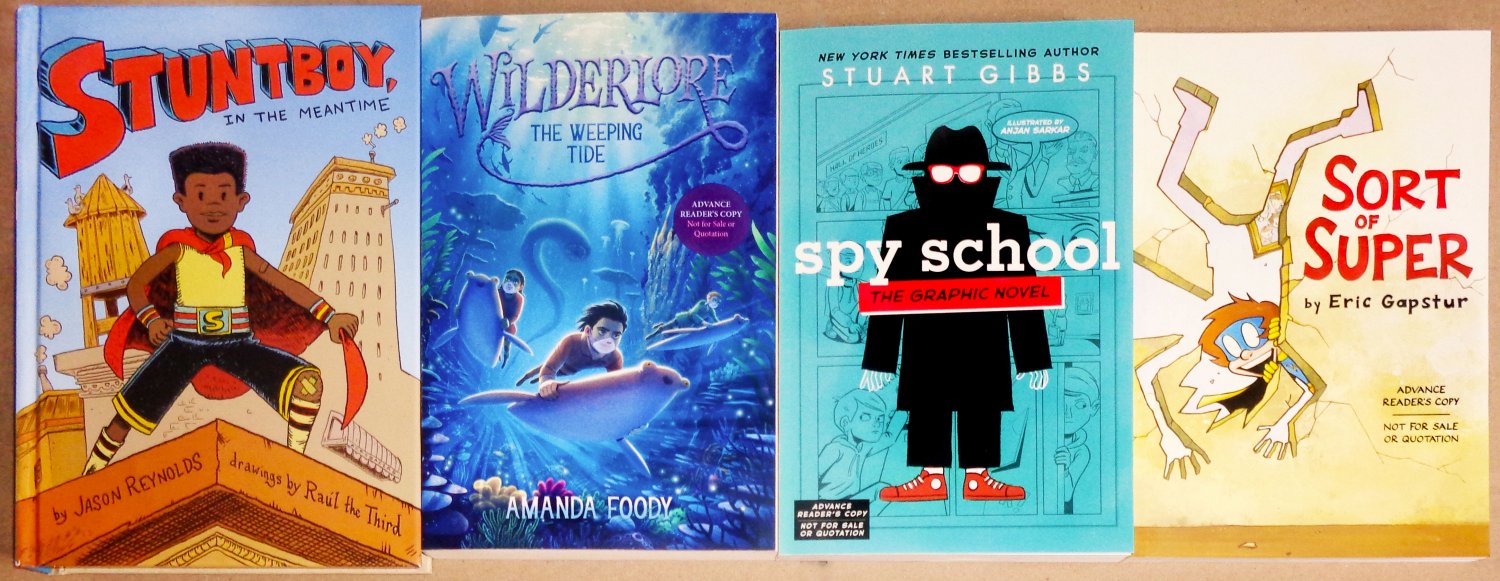 Lot of 4 Children Middle Grade Fiction Books Graphic Novels ARC