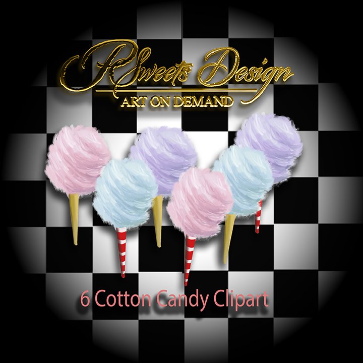 Cotton Candy Clipart
