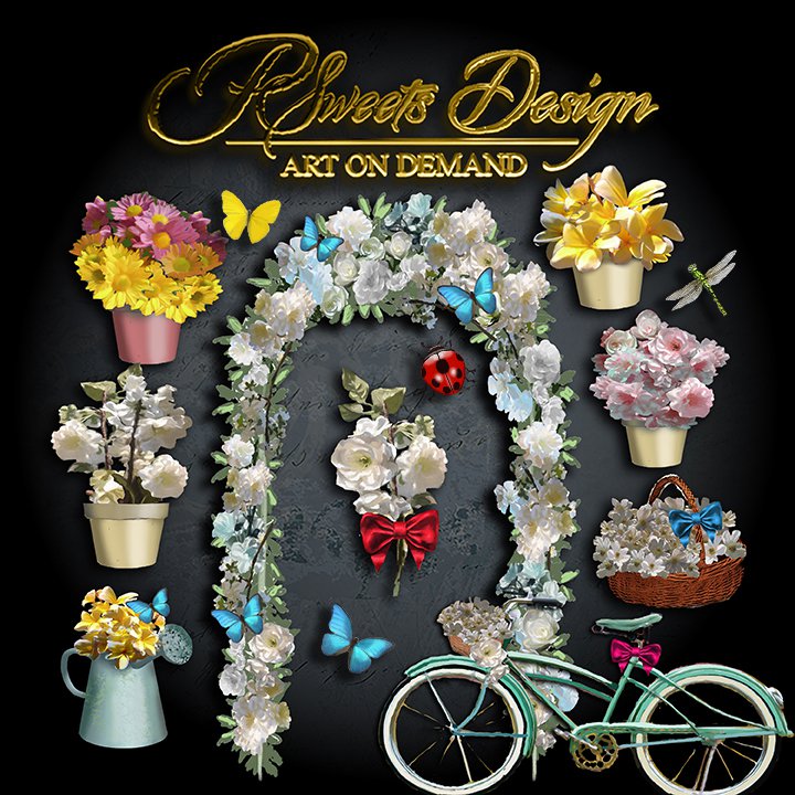 Flower Garden Clipart