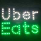 Led light amp beacon sign decal on windshield for Uber eats ubereats drivers
