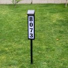Solar Panel House Address Number Led Light Plate Sign