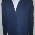 ORVIS Blue Quarter Zip Signature Size L Large Heavy Duty Cotton Sweatshirt ORVIS Blue Quarter Zip Signature Size L Large Heavy Duty Cotton Sweatshirt