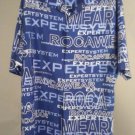 Rocawear Blue Expert System Spellout Button Down Short Sleeve L / Large Shirt Rocawear Blue Expert System Spellout Button Down Short Sleeve L / Large Shirt