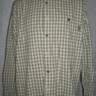 WOOLRICH Green / Beige Plaid Mens XL X-Large Button Front Cotton Casual LS Shirt WOOLRICH Green / Beige Plaid Mens XL X-Large Button Front Cotton Casual LS Shirt