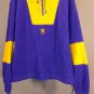 Vintage R&Y Sport 1/4 Zip Pullover Men's XL Purple & Gold Fleece Jacket