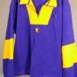 Vintage R&Y Sport 1/4 Zip Pullover Men's XL Purple & Gold Fleece Jacket
