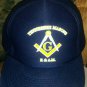 Vtg Freemason Square Compass TN Masonic Blue Foam Trucker Snapback Hat Cap