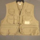 WOODFIELD Size XL Zip Front Hunting Fishing Khaki Photography Tactical Vest