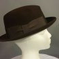 VINTAGE Brown FEDORA Hat Templeform Stylepark New York