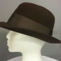 VINTAGE Brown FEDORA Hat Templeform Stylepark New York