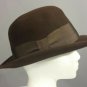 VINTAGE Brown FEDORA Hat Templeform Stylepark New York