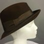 VINTAGE Brown FEDORA Hat Templeform Stylepark New York
