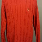 VINTAGE TOMMY HILFIGER Rope Cable Knit Red Sweater Men's Size L / Large VINTAGE TOMMY HILFIGER Rope Cable Knit Red Sweater Men's Size L / Large