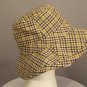 THE GAP S / M Houndstooth Brown Multi Color Tweed Woven Lined Bucket Hat Cap