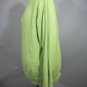 Eddie Bauer Size L Green Pullover 1/4 Zip Mock Neck ribbed cotton Sweater