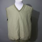Tommy Hilfiger Golf Vest Sz L / Large Reversible Pullover Blue Khaki Sleeveless Tommy Hilfiger Golf Vest Sz L / Large Reversible Pullover Blue Khaki Sleeveless