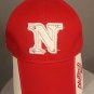 Red NUTECH SEED Leather Strapback Logo Baseball Hat Cap