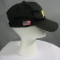 NRA Adjustable Black & Gold Embroider Hat Cap Trump 2nd Amendment American Flag
