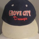Vintage GROVE CITY DAWGS Embroidered Blue Red Grey Logo Strapback Cap Hat Vintage GROVE CITY DAWGS Embroidered Blue Red Grey Logo Strapback Cap Hat