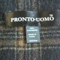 Pronto Uomo Scarf Black Brown Plaid 100% Pure Cashmere