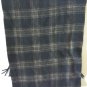 Pronto Uomo Scarf Black Brown Plaid 100% Pure Cashmere