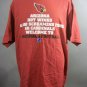 NFL Team Apparel Size XL Arizona Cardinals Football Team Logo Red T-Shirt NEW