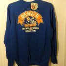 Denver Broncos Large Vintage Logo 7 1987 AFC Champs Sweat shirt Super Bowl NWT Denver Broncos Large Vintage Logo 7 1987 AFC Champs Sweat shirt Super Bowl NWT