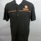 Mens Size L / Large Black Jagermeister Orange Embroidered Polo Shirt Mens Size L / Large Black Jagermeister Orange Embroidered Polo Shirt
