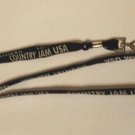 Country Jam USA Promo Black Double Sided Lanyard Country Jam USA Promo Black Double Sided Lanyard