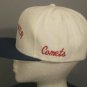 Vintage DeLong McCluer Comets Embroidered 1980s M-L Snapback TRUCKER Hat Cap USA