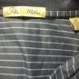 PETER MILLAR M Medium S/S Cotton Polo Golf SHIRT blue striped US OPEN Logo Shirt
