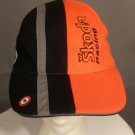 Skoda Auto Racing Castrol Embroidered Logo Orange Black Adjust Strapback Cap Hat