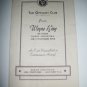 Vintage Wayne King Souvenir Program THE WALTZ KING Nancy Evans K. Stevens +Bonus