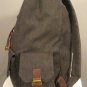 Vintage Canvas Backpack with Leather Accents & Brass Hardware * NEW *